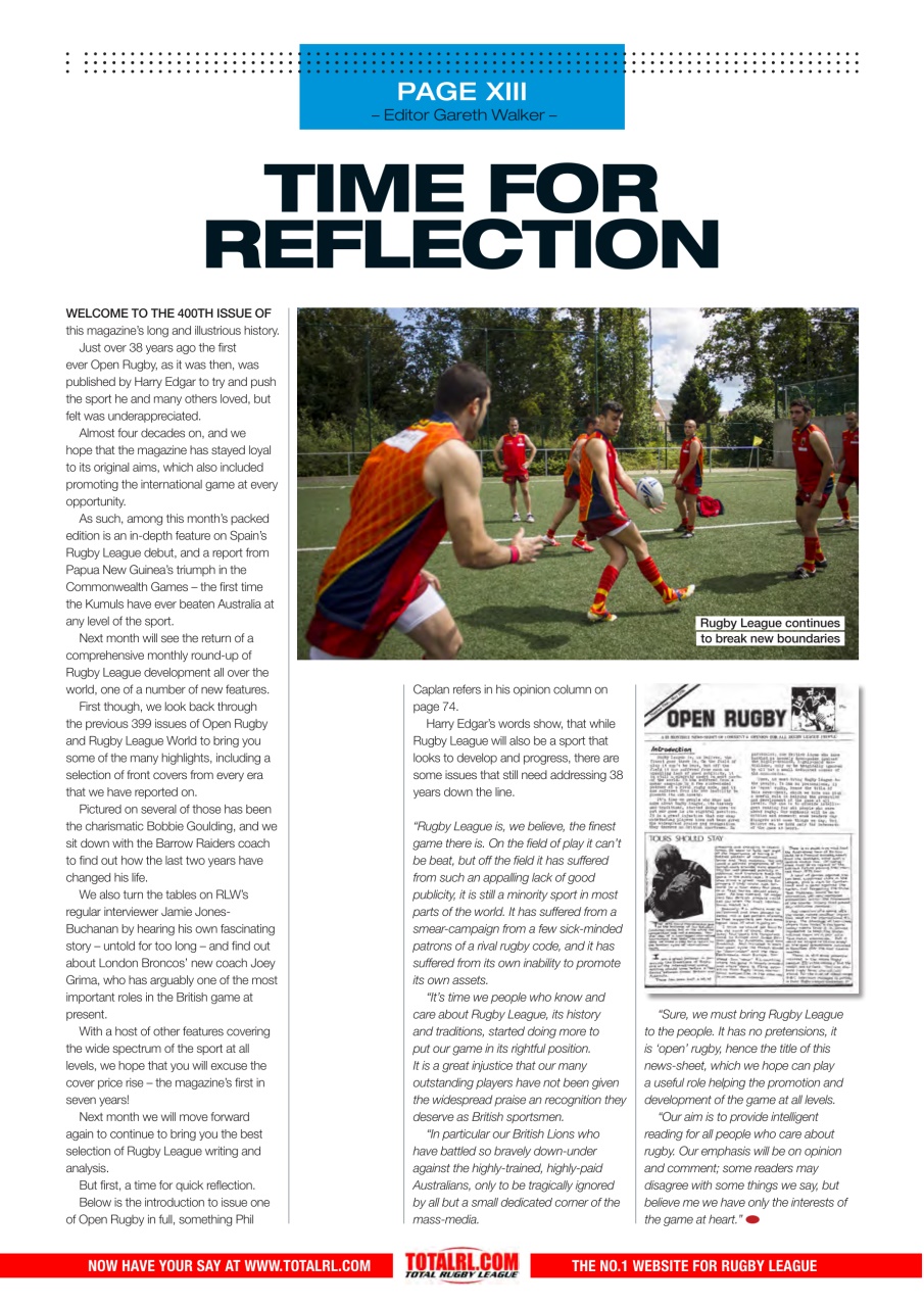 Rugby League World Preview Pages