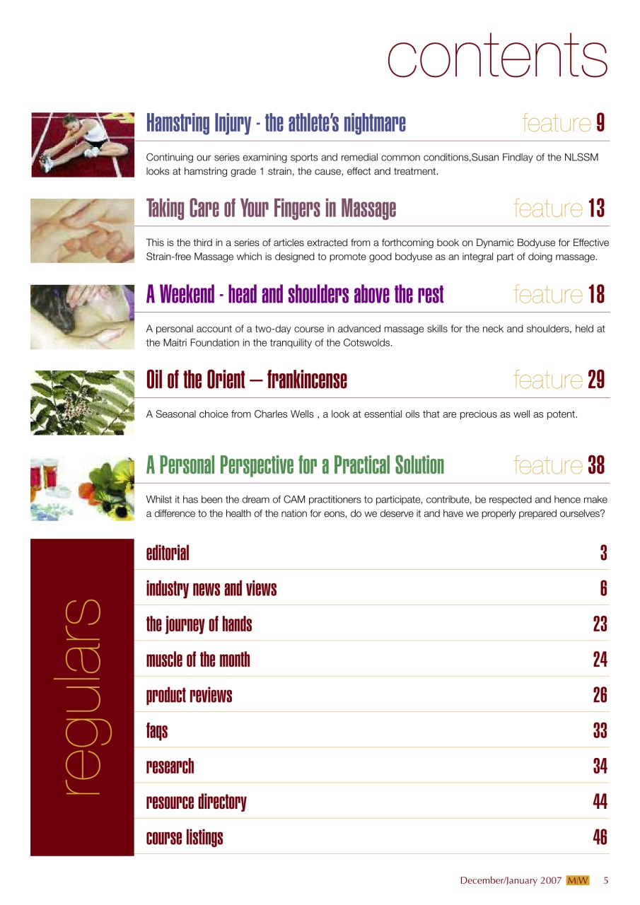 Massage World Preview Pages