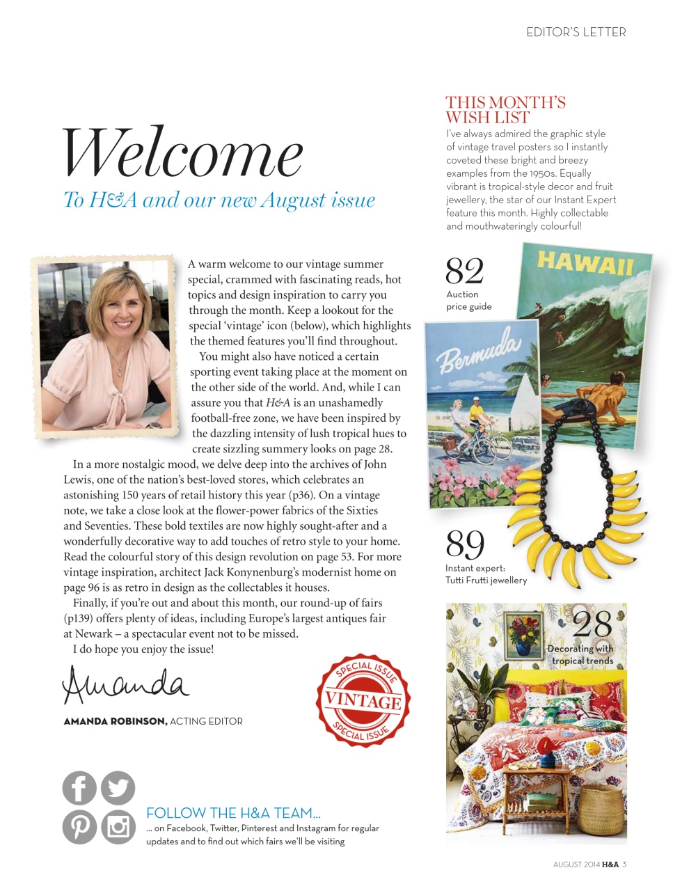 Homes & Antiques Magazine Preview Pages