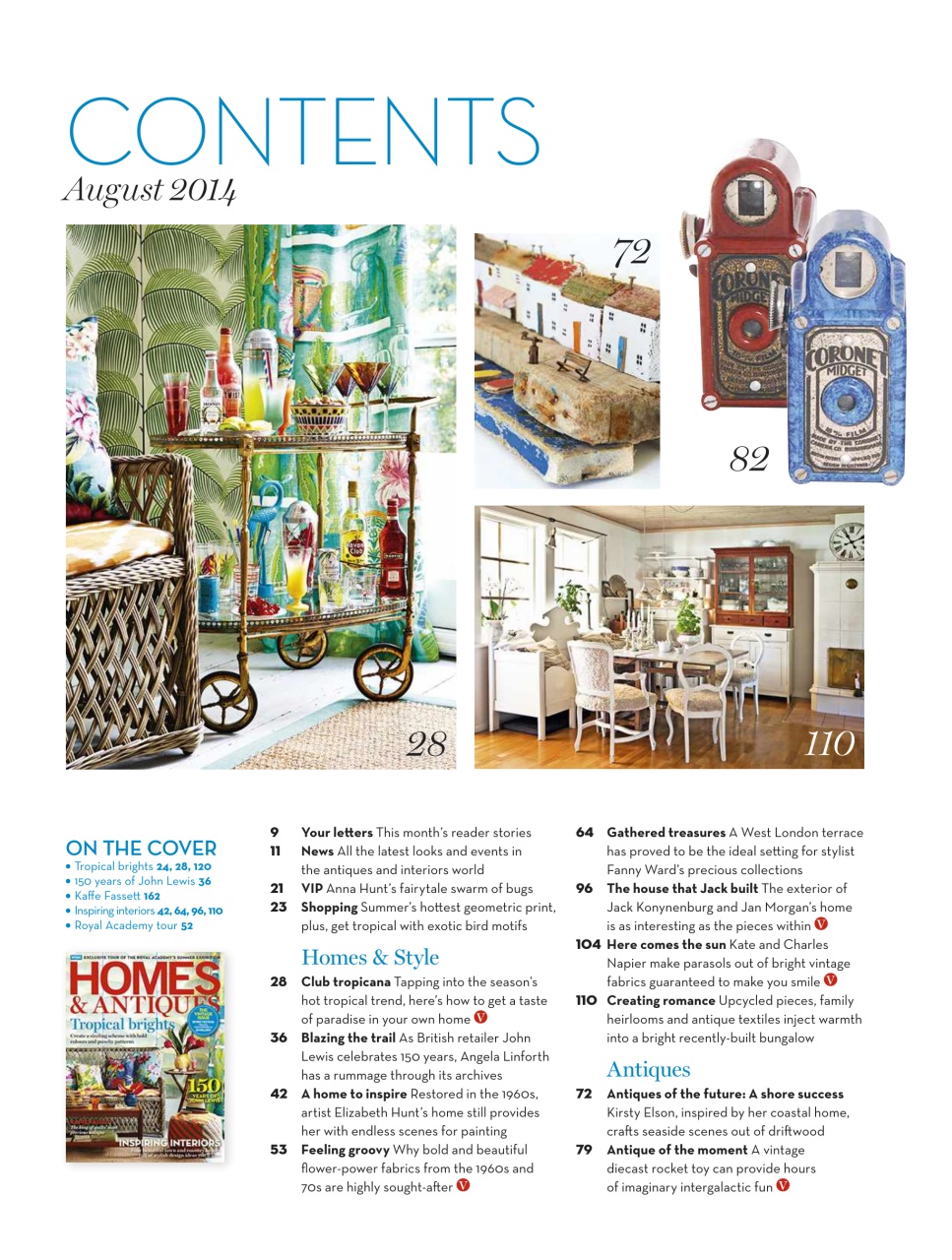Homes & Antiques Magazine Preview Pages