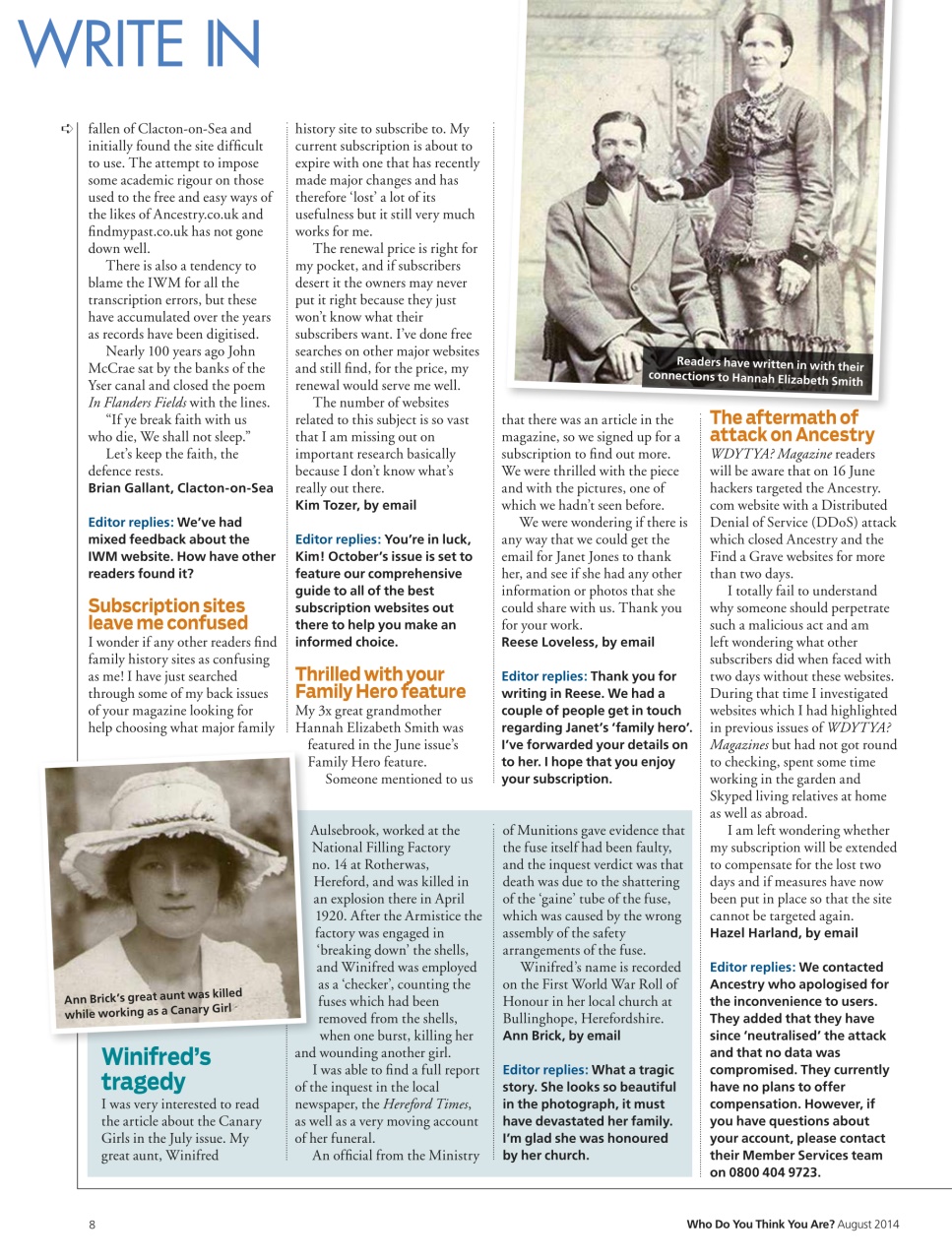 Who Do You Think You Are? Preview Pages