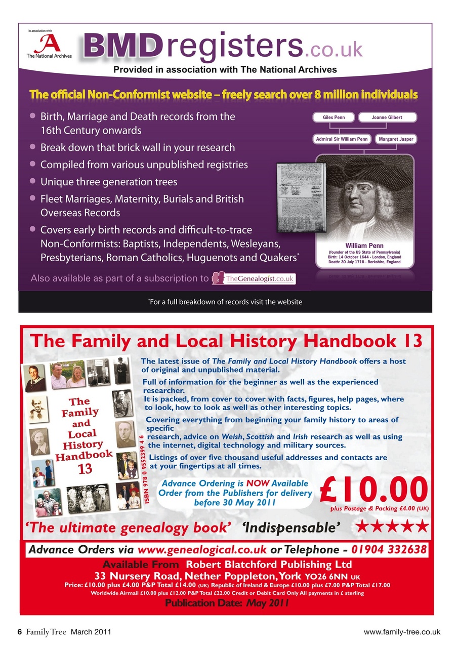 Family Tree Preview Pages