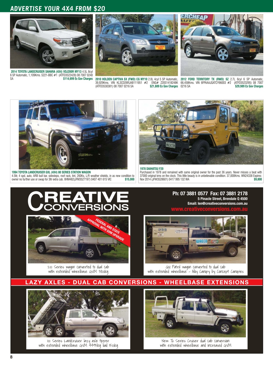 JUST 4X4S Preview Pages