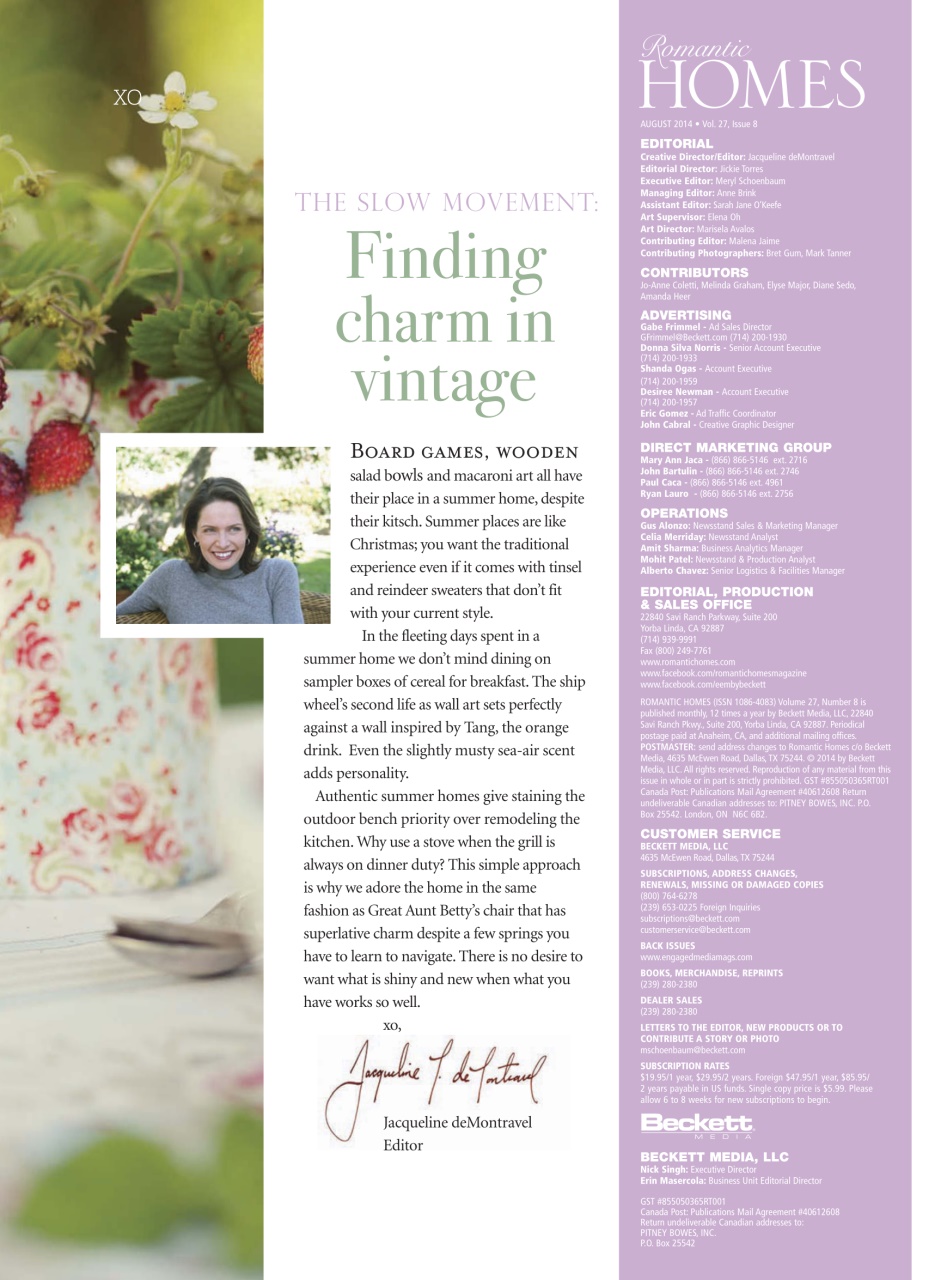 Romantic Homes Preview Pages