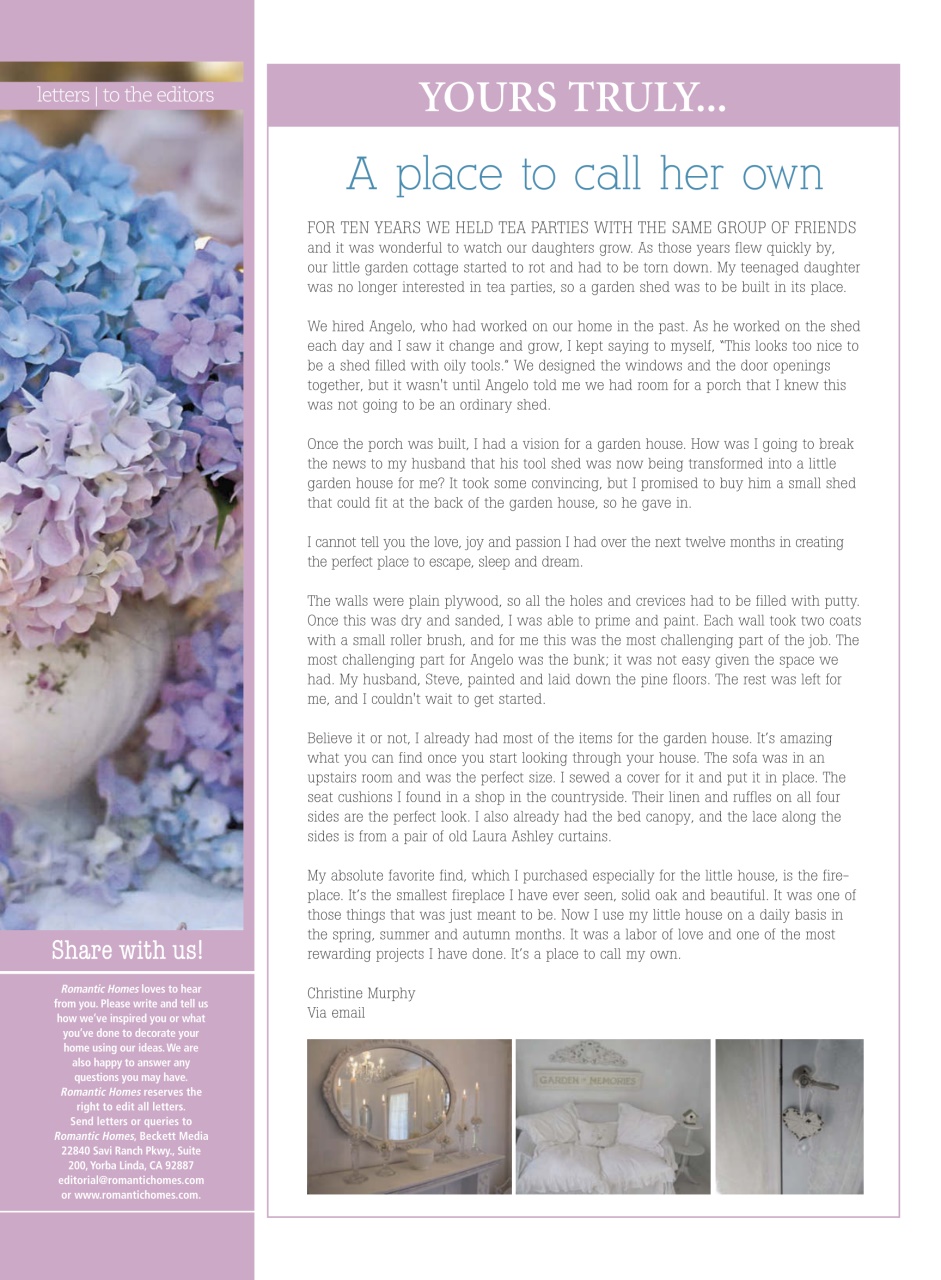 Romantic Homes Preview Pages