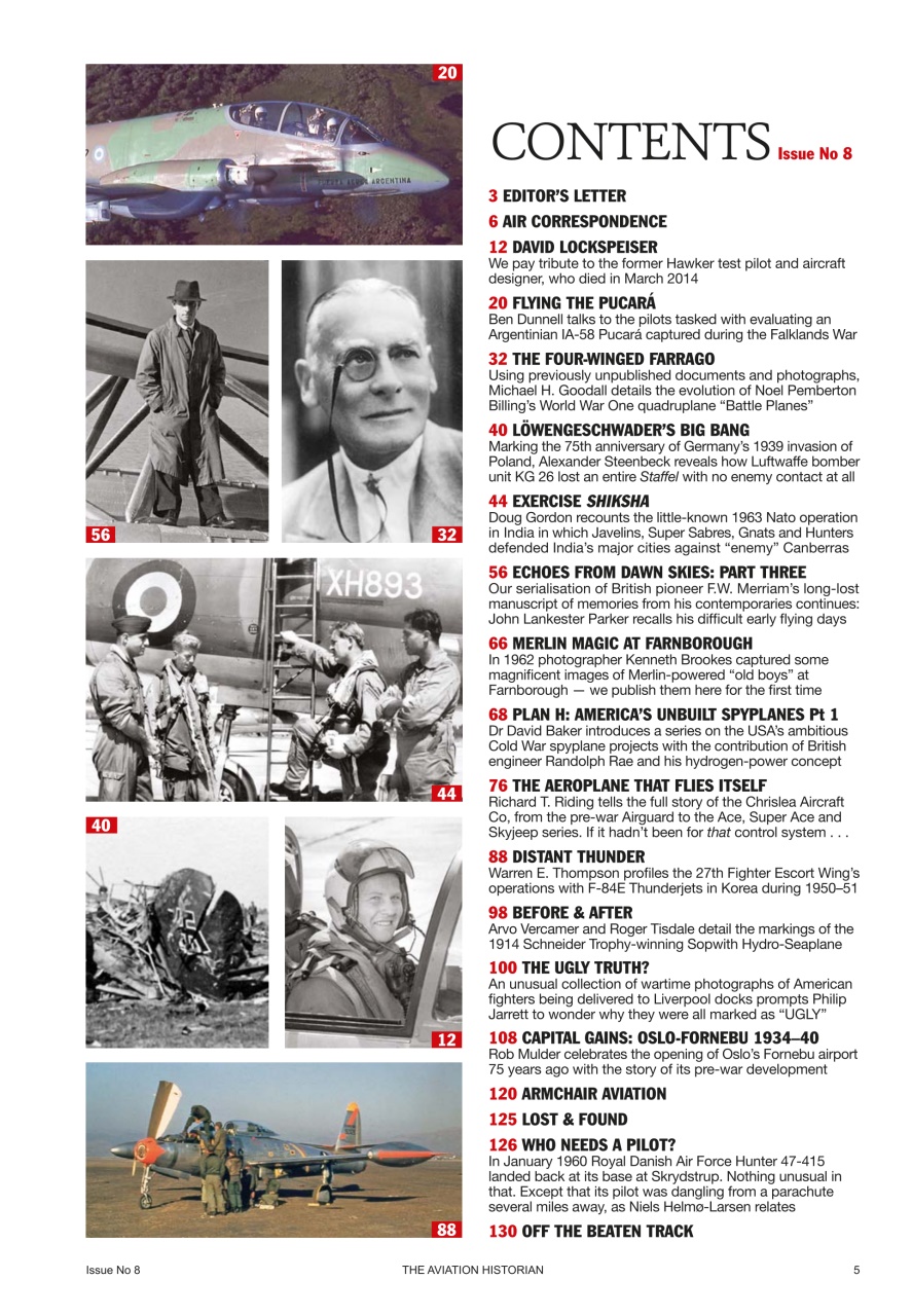 The Aviation Historian Magazine Preview Pages