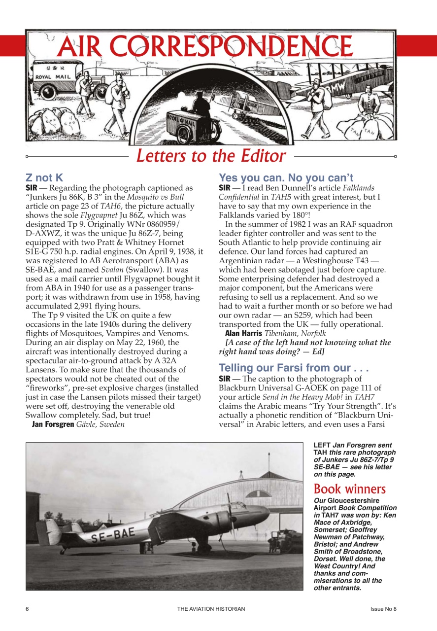 The Aviation Historian Magazine Preview Pages