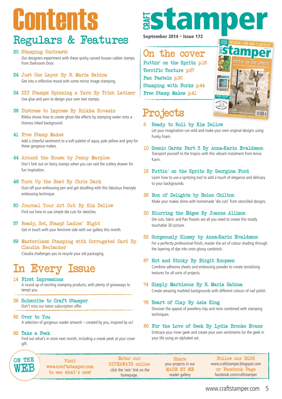 Craft Stamper Preview Pages