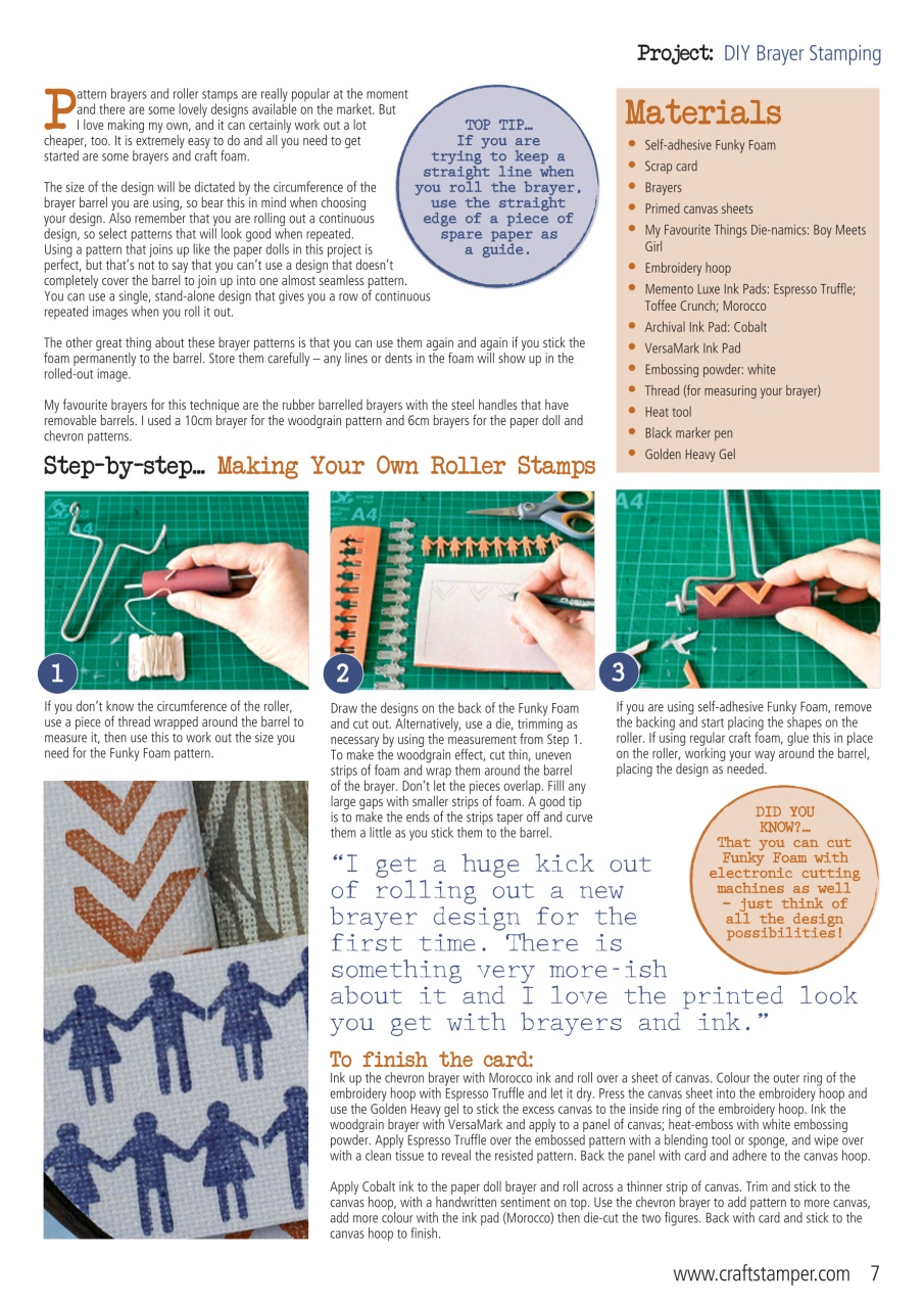 Craft Stamper Preview Pages