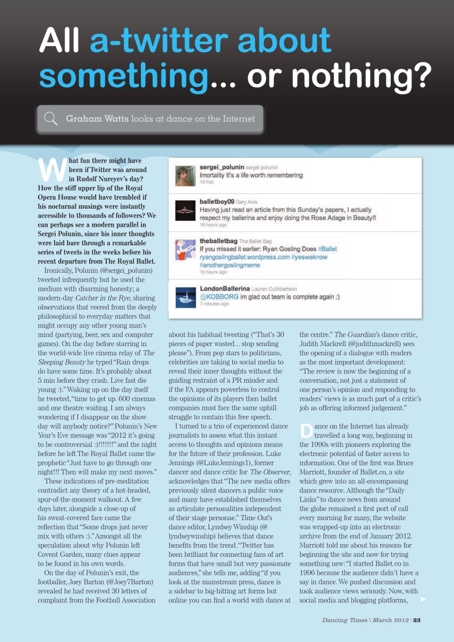 Dancing Times Preview Pages