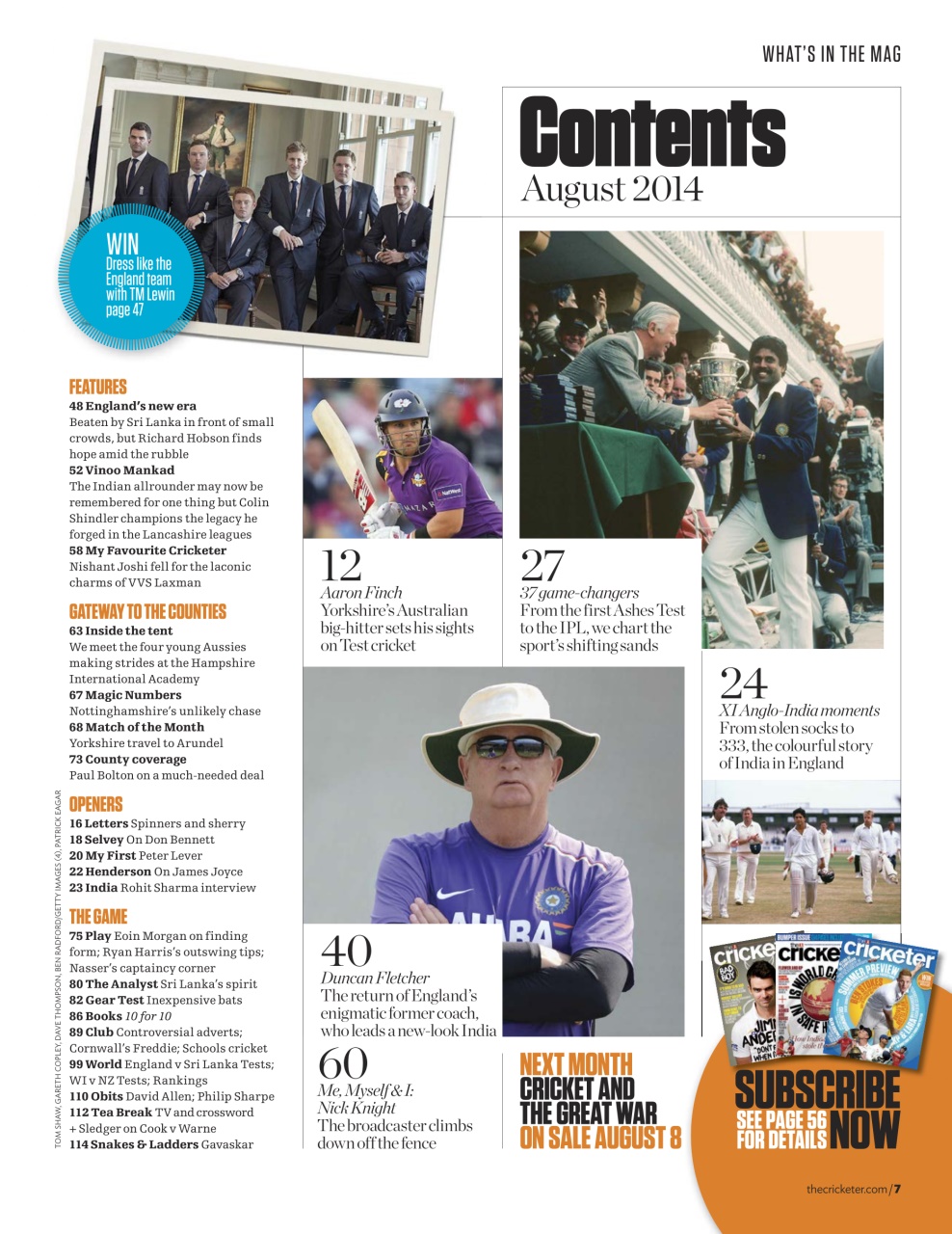 The Cricketer Magazine Preview Pages