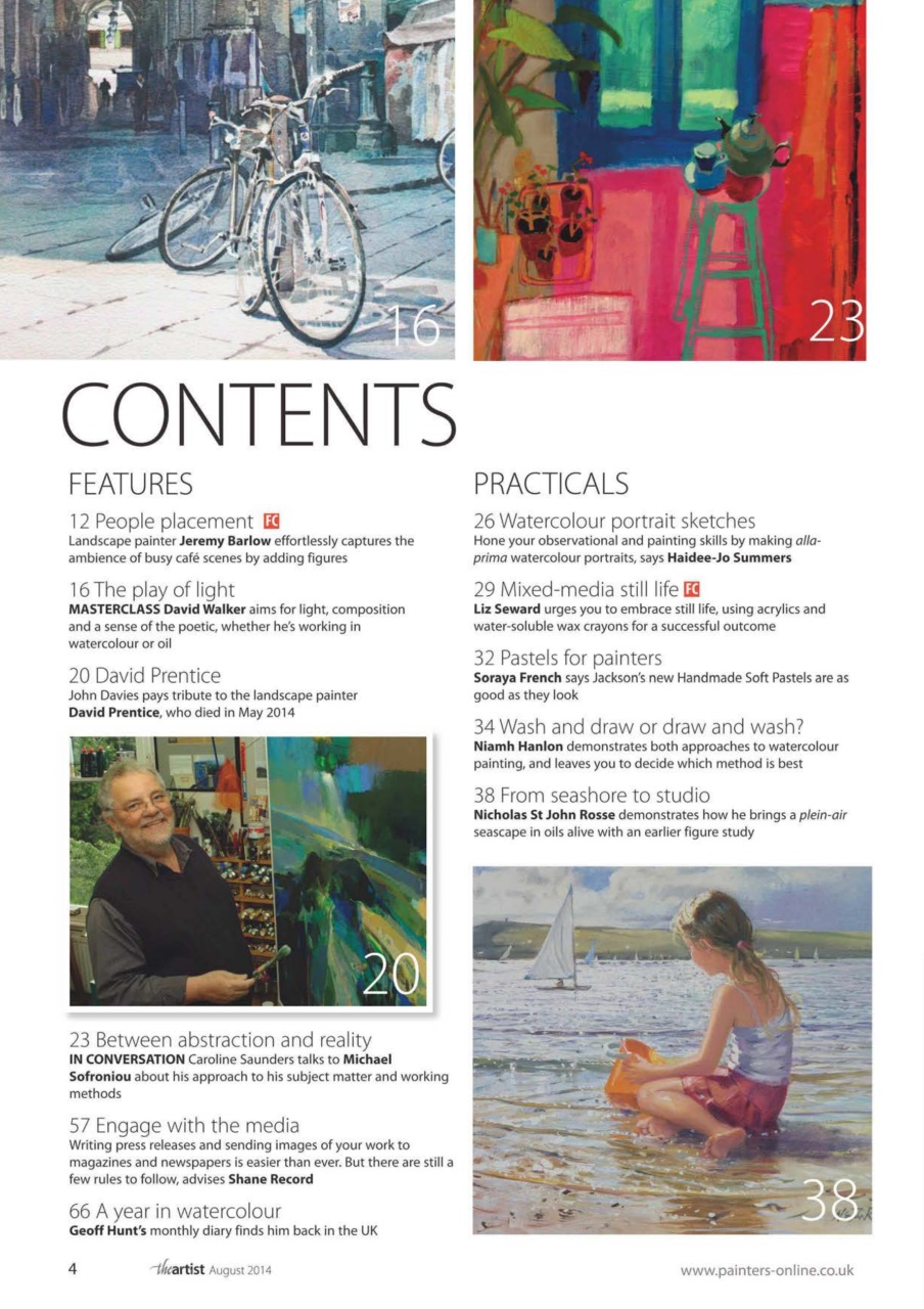 The Artist Preview Pages