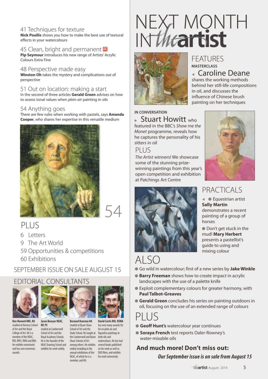 The Artist Preview Pages