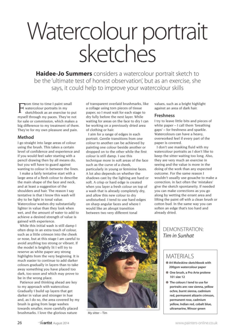 The Artist Preview Pages