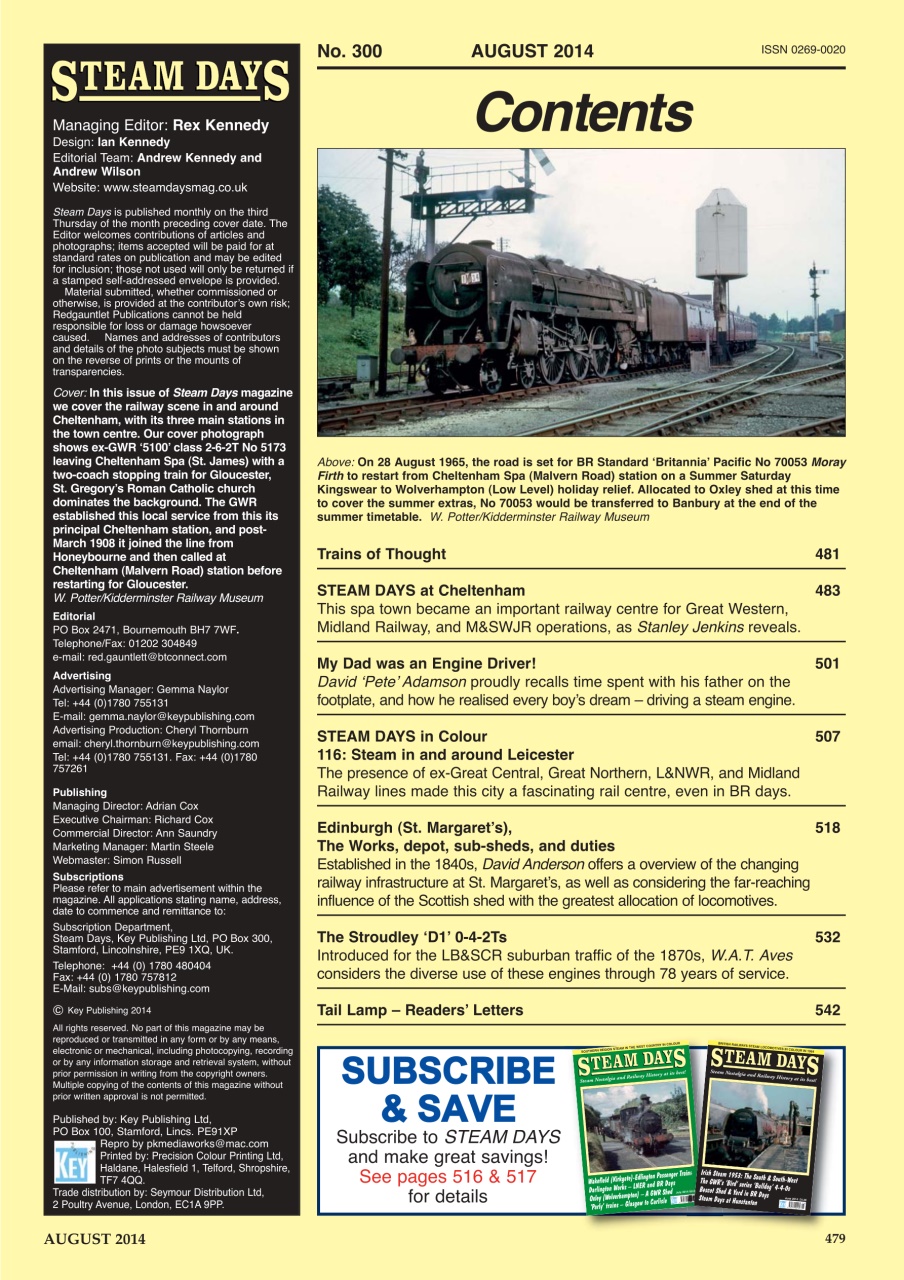 Steam Days Preview Pages