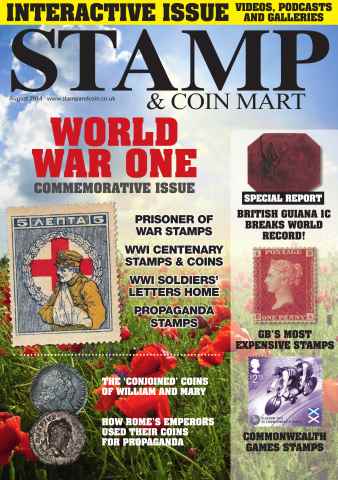 Stamp Collector issue August 2014 - World War One Commemorative Issue