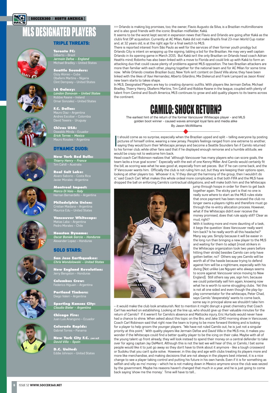 Soccer 360 Preview Pages