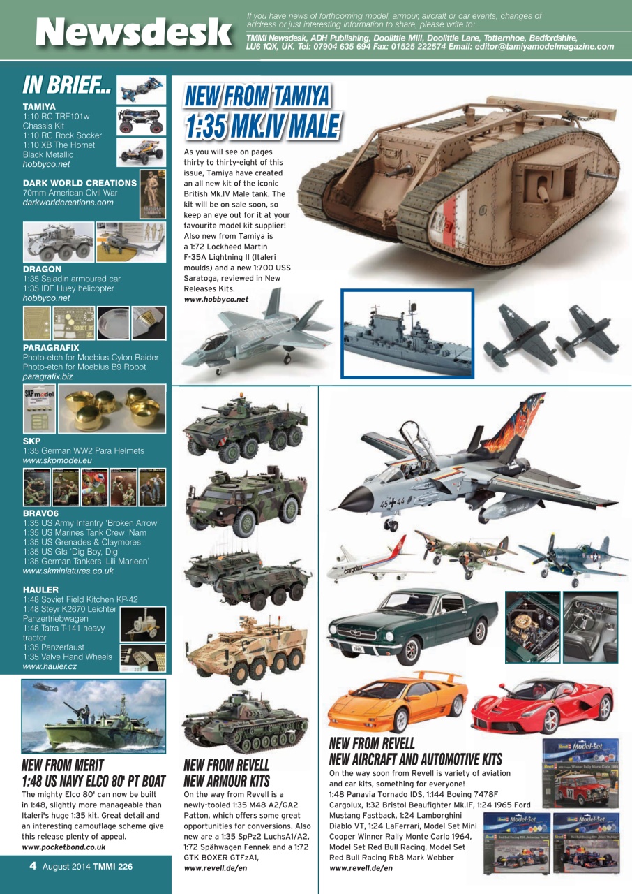 Tamiya Model Magazine Preview Pages
