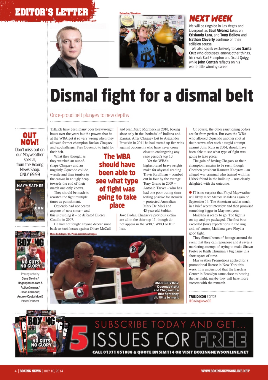 Boxing News Preview Pages