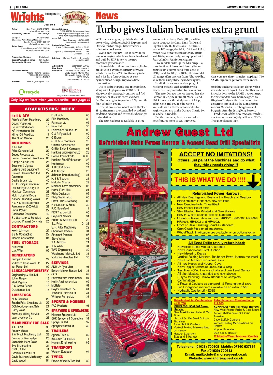 Tractor & Farming Heritage Magazine Preview Pages