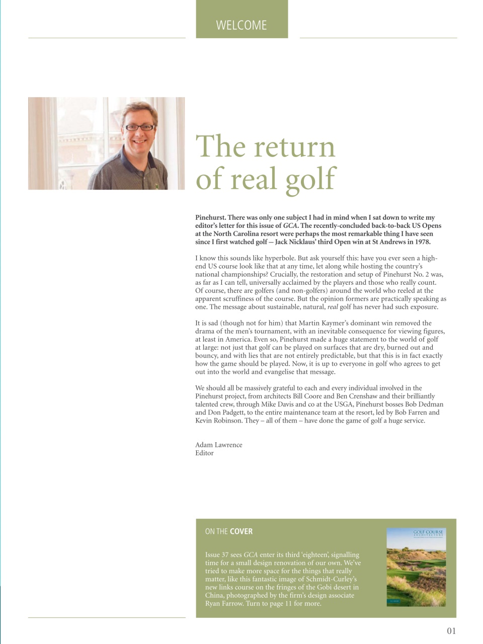 Golf Course Architecture Preview Pages