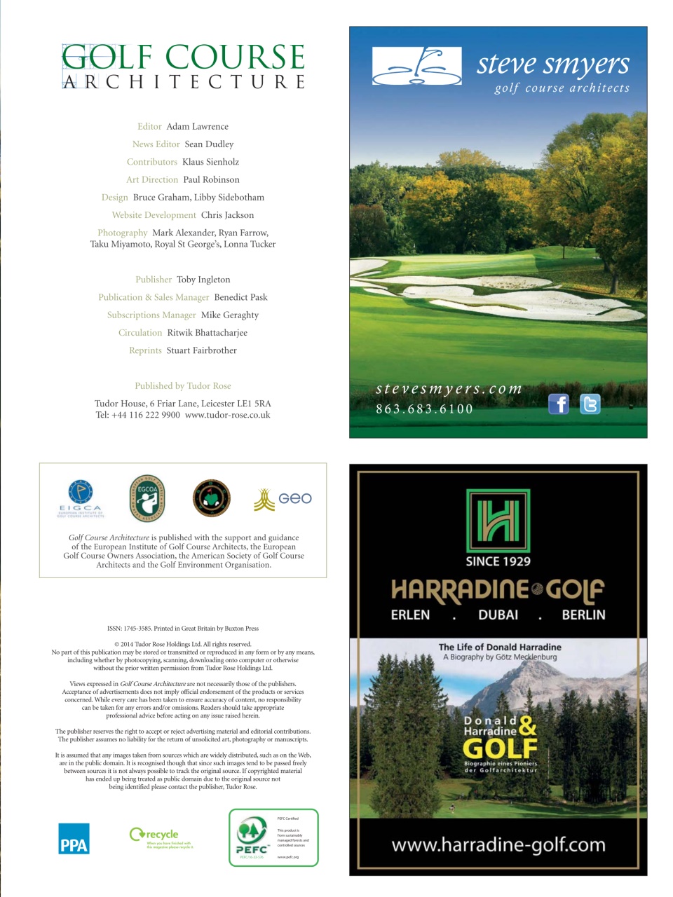 Golf Course Architecture Preview Pages