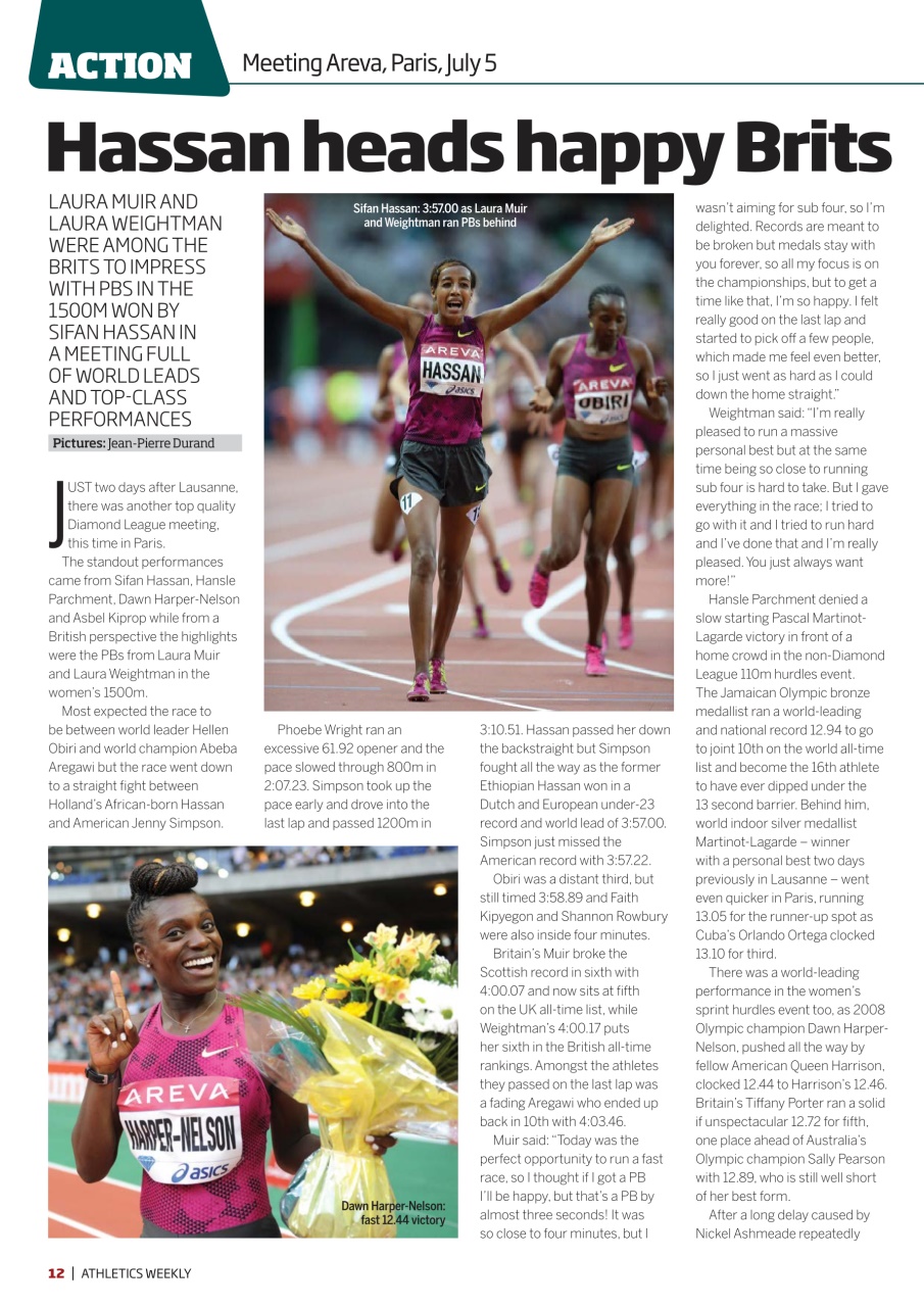 AW – Athletics Weekly Magazine Preview Pages