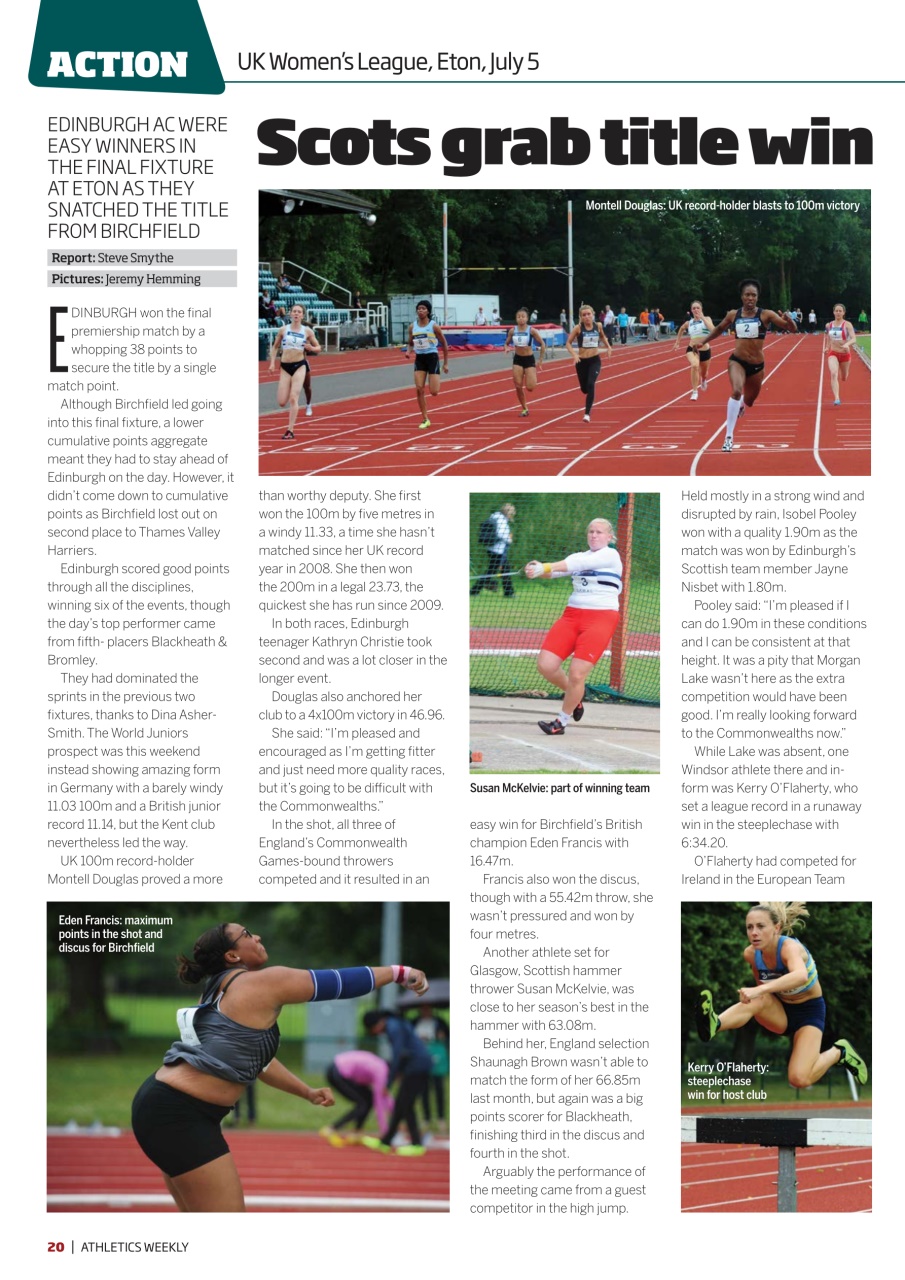 AW – Athletics Weekly Magazine Preview Pages