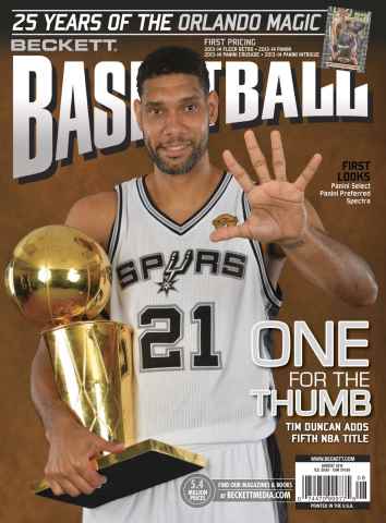 Beckett Basketball Magazine issue August 2014