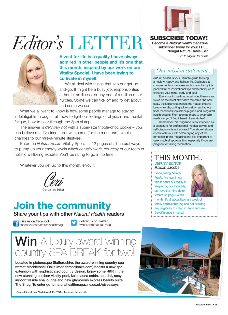 Natural Health Preview Pages