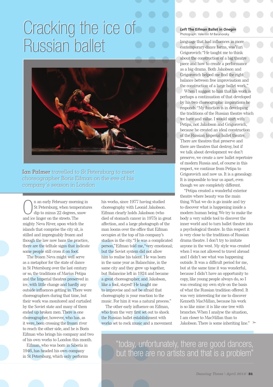 Dancing Times Preview Pages