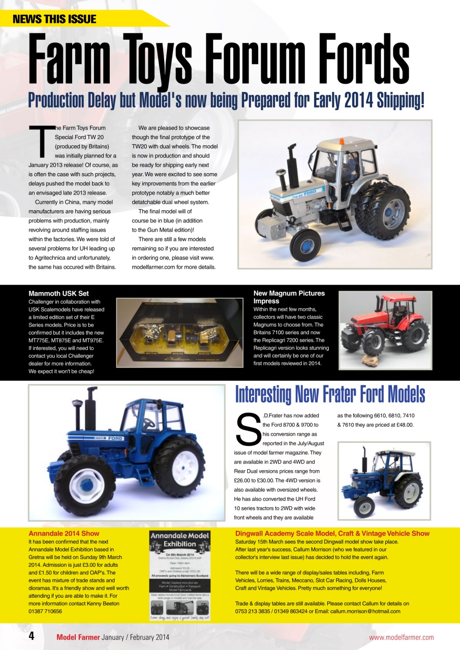 Model Farmer Magazine Preview Pages