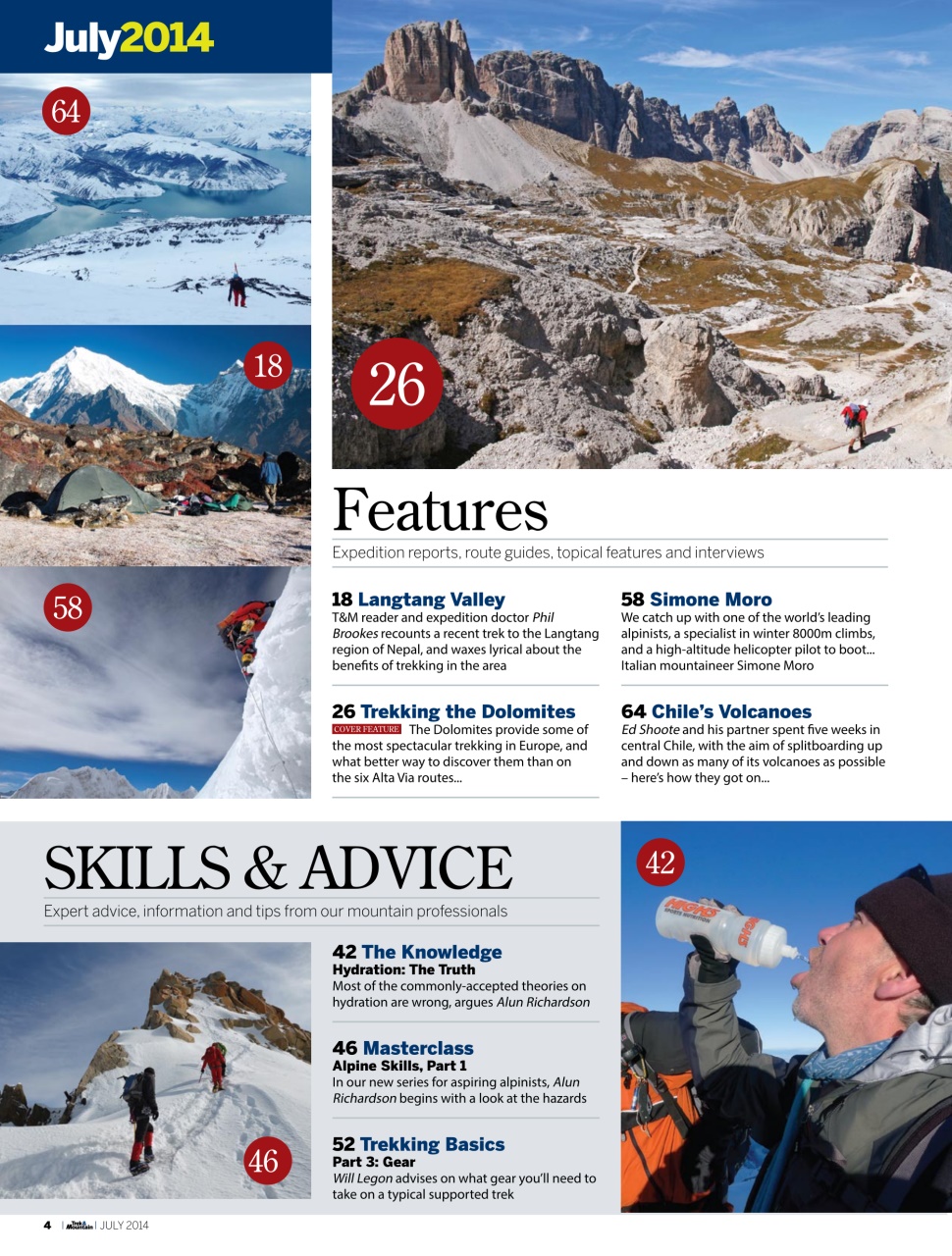 Trek & Mountain Magazine Preview Pages