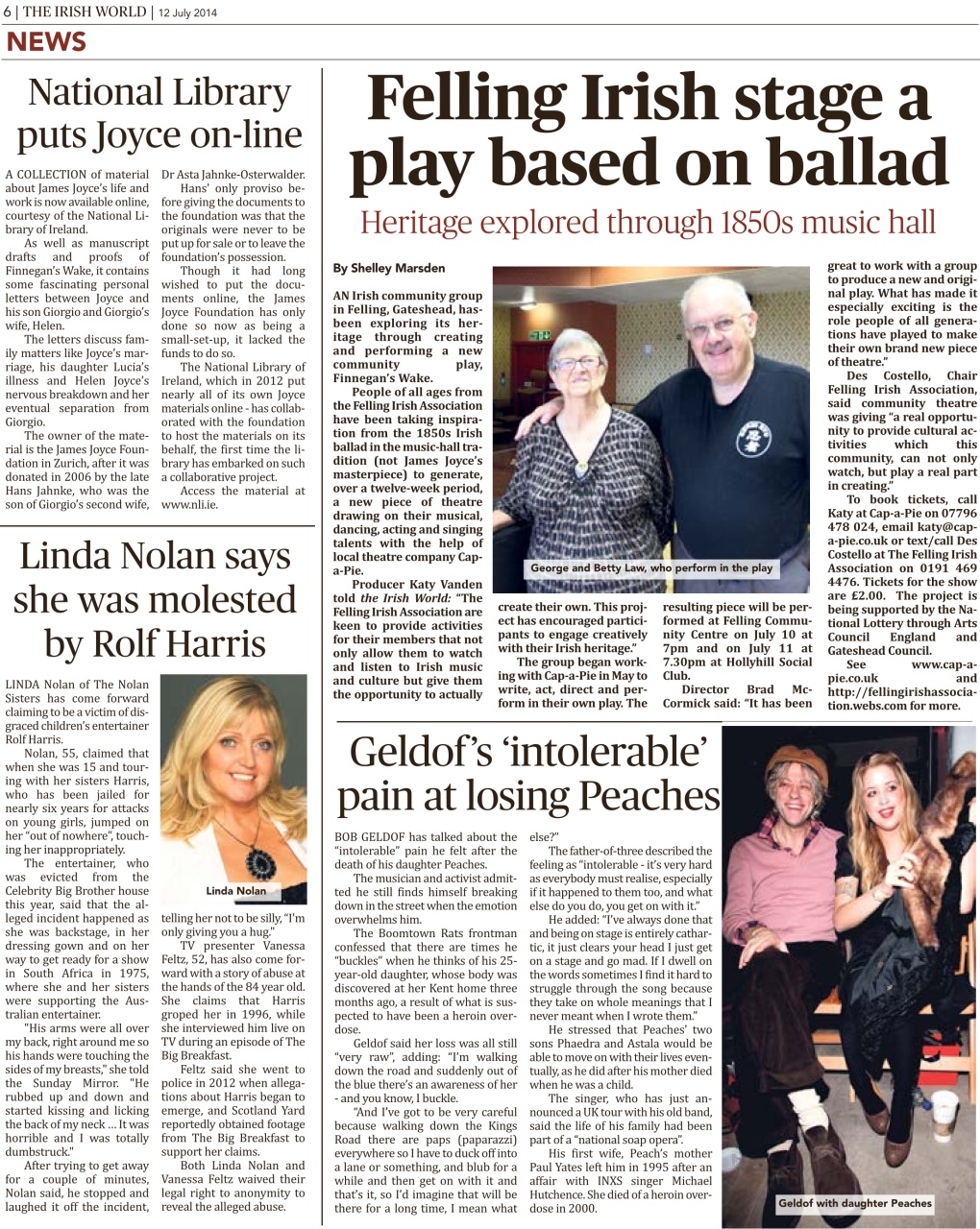 Irish World Preview Pages