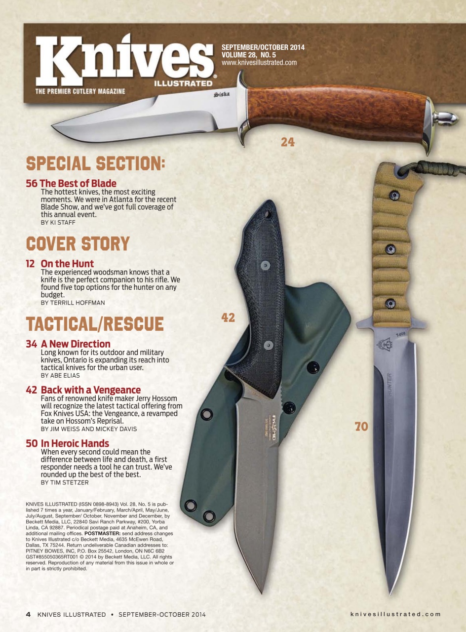 Knives Illustrated Preview Pages