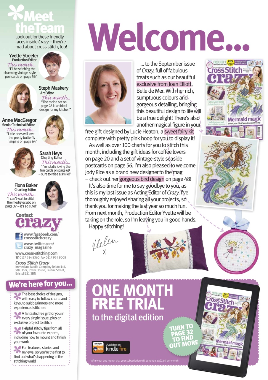 Cross Stitch Crazy Preview Pages