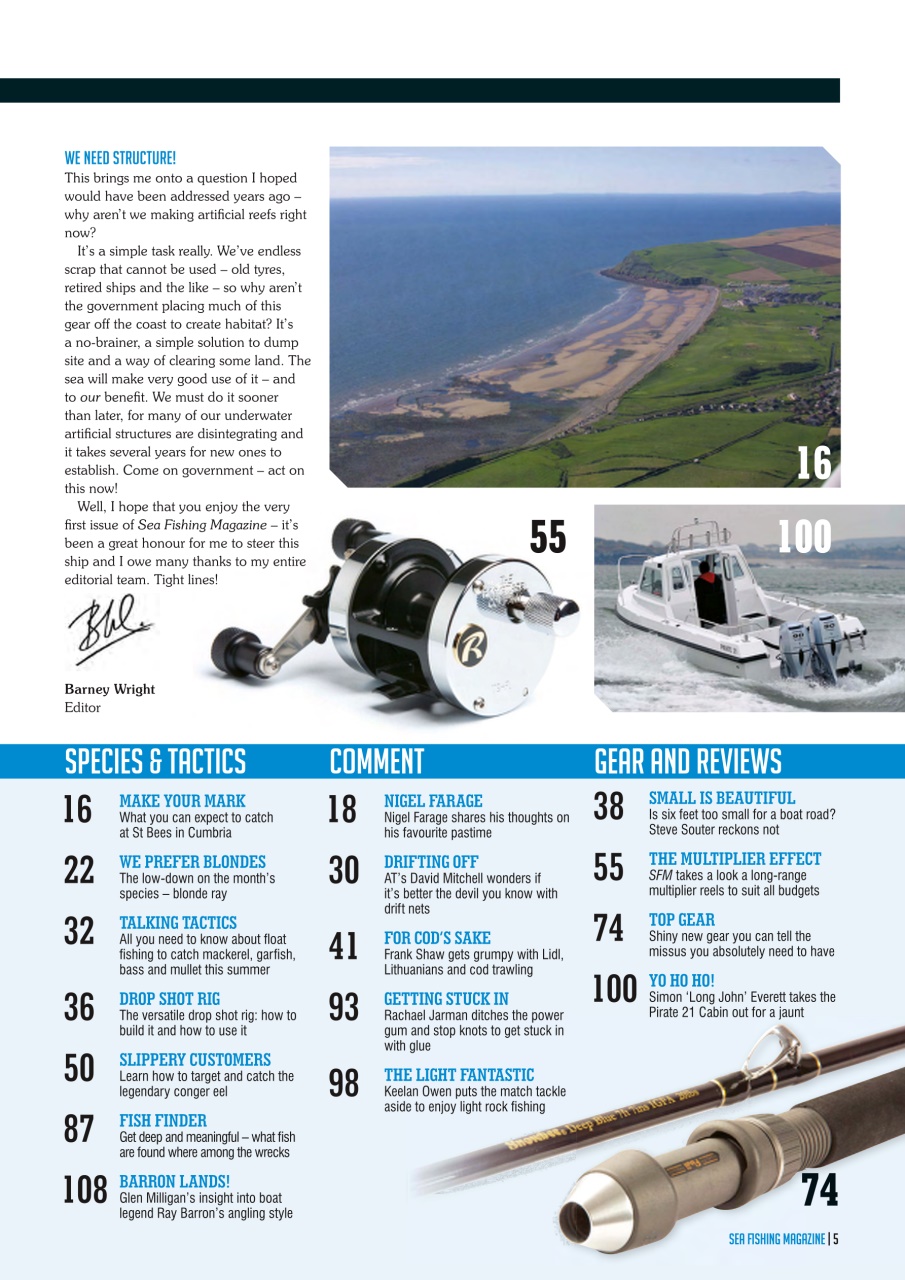 Sea Fishing Magazine Preview Pages