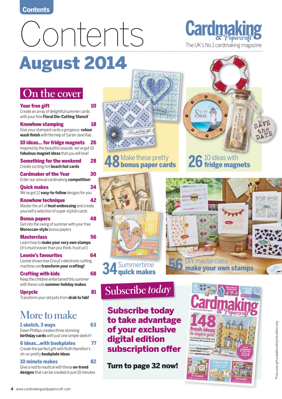 Cardmaking & Papercraft Preview Pages