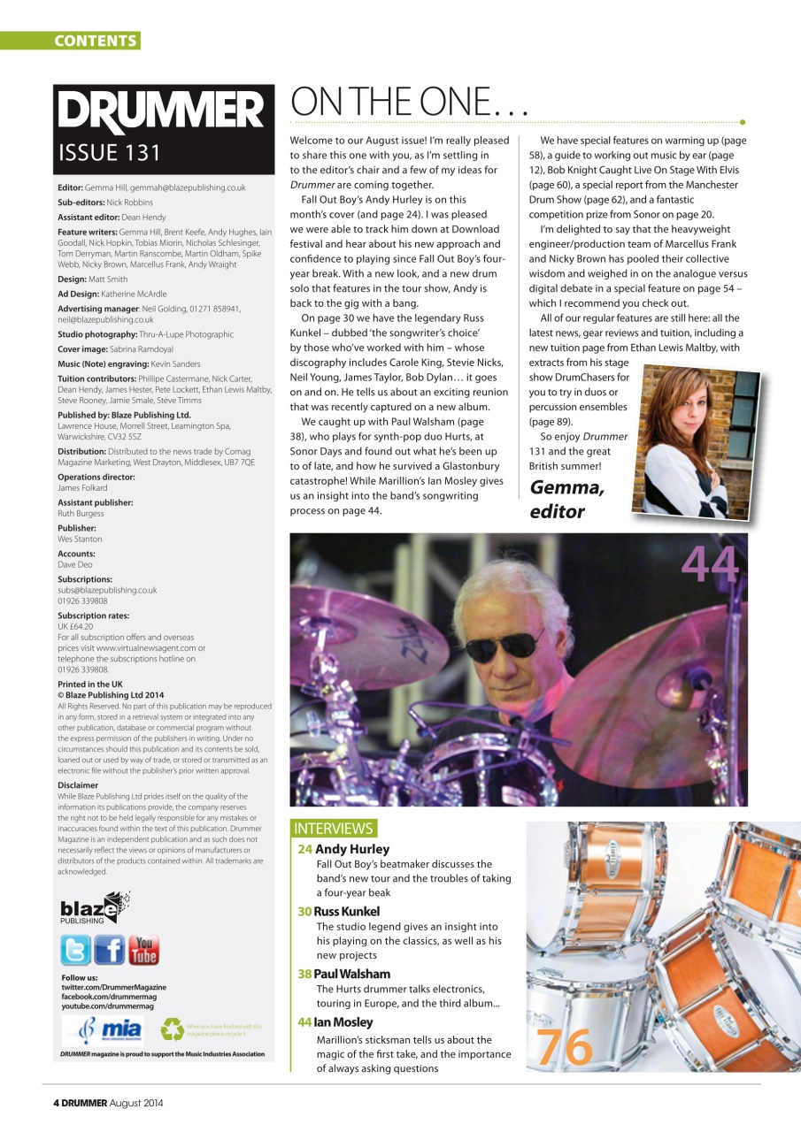 iDrum magazine: Never miss a beat Preview Pages