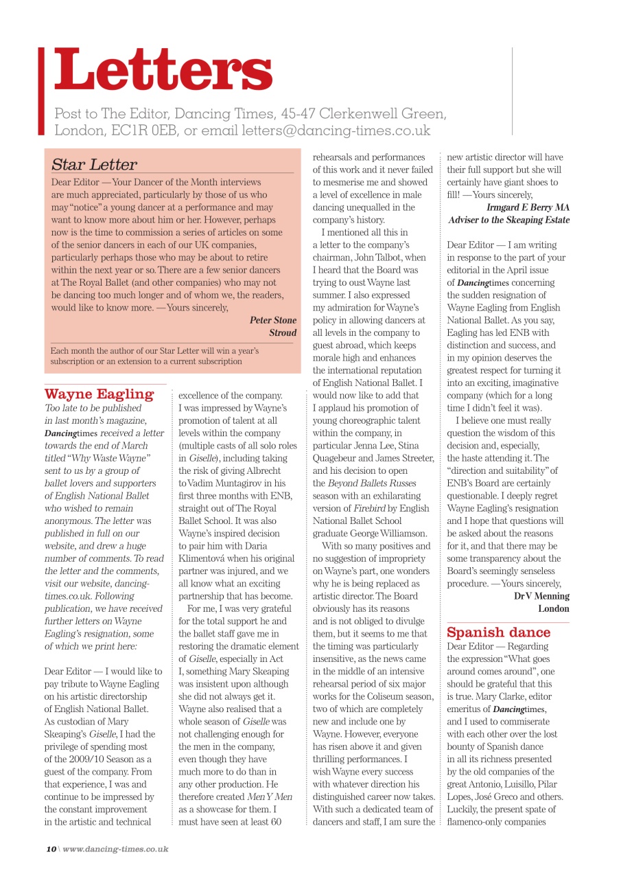 Dancing Times Preview Pages