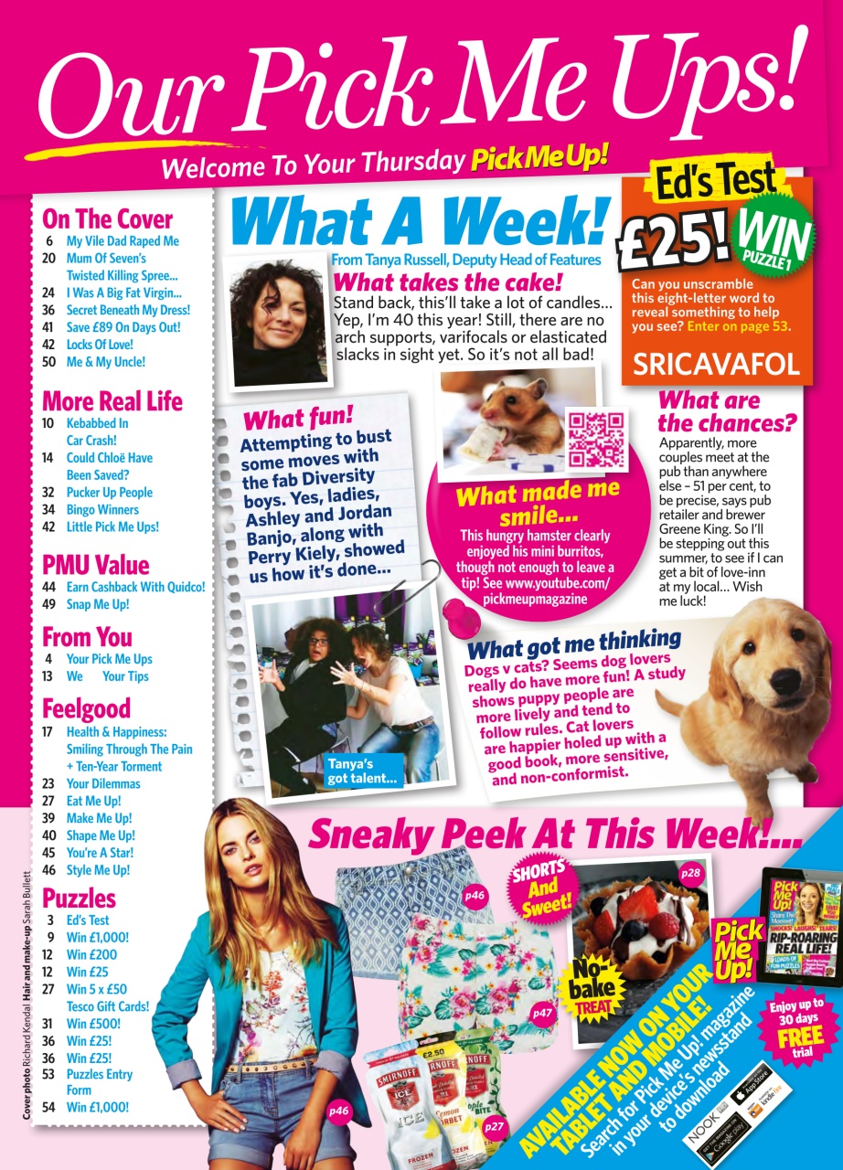 Pick Me Up Preview Pages