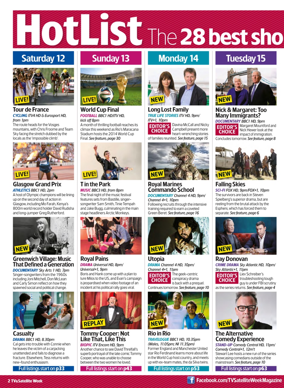 TV & Satellite Week Preview Pages