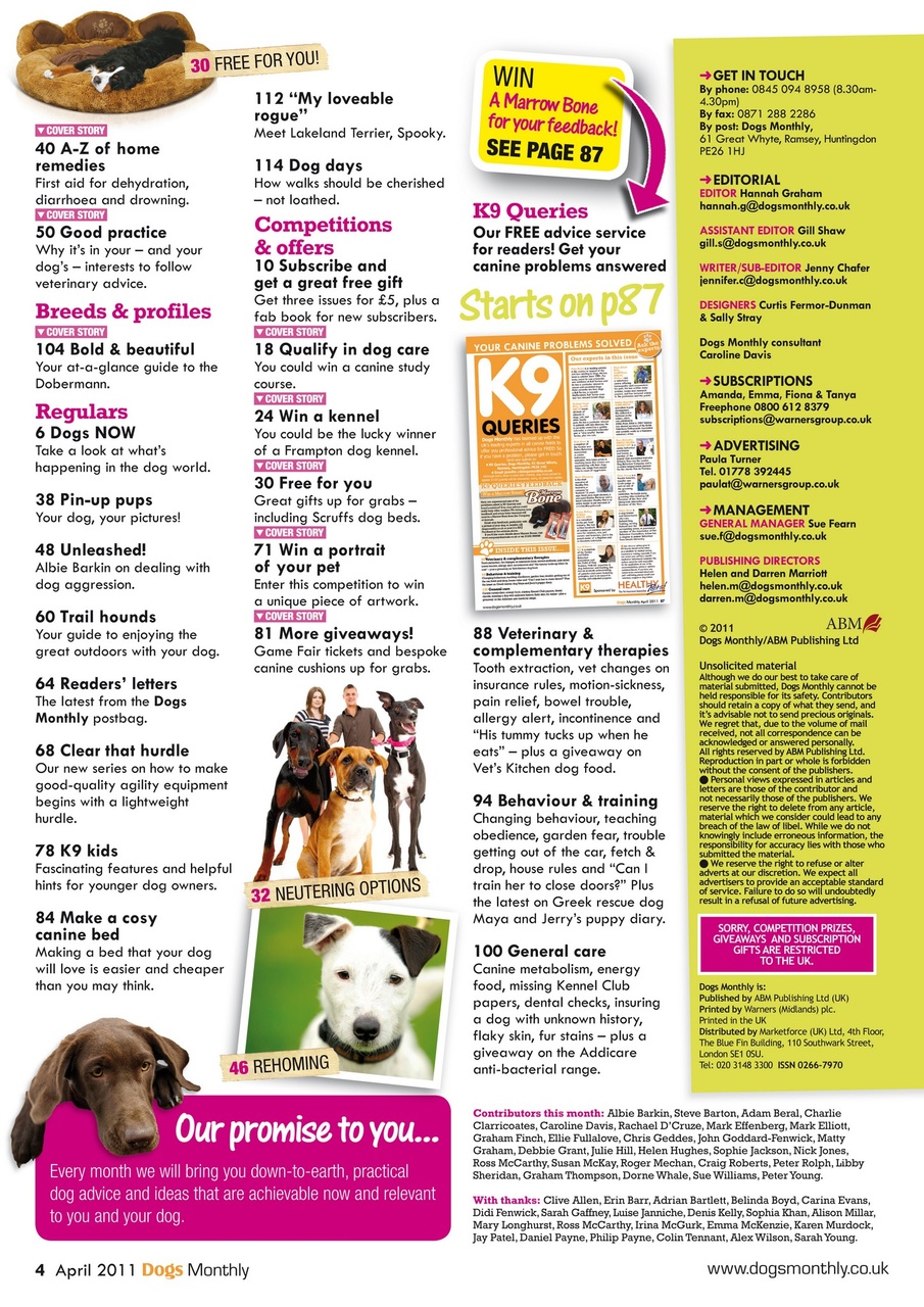 Dogs Monthly Preview Pages