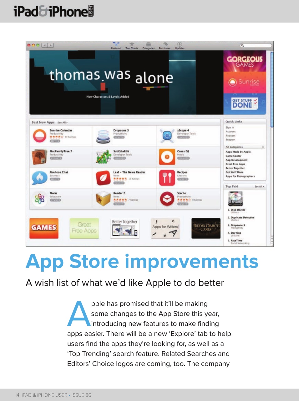 iPad and iPhone User Preview Pages
