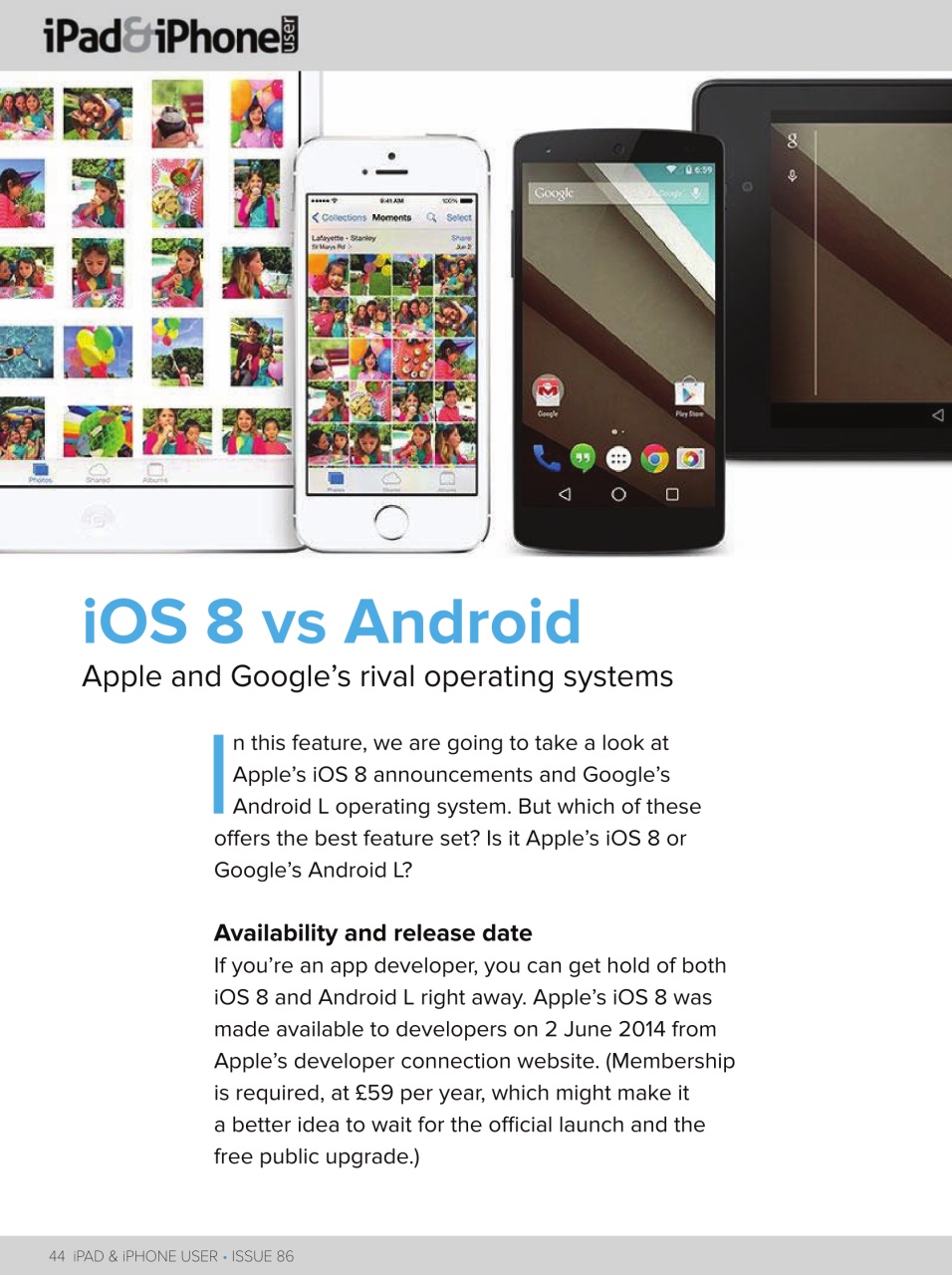 iPad and iPhone User Preview Pages