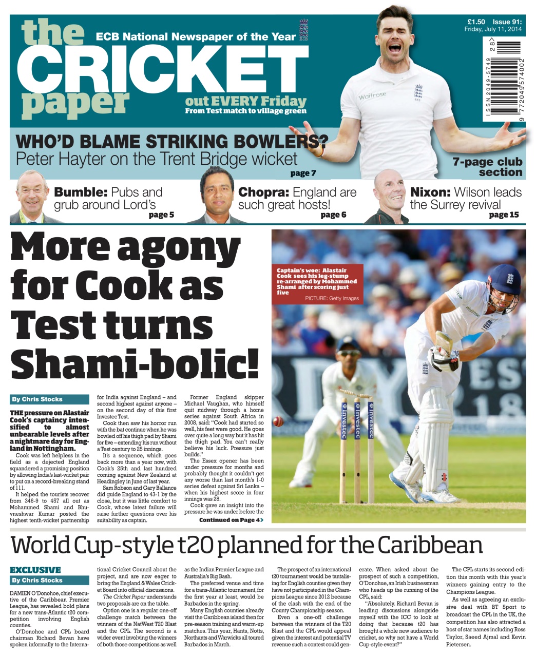 The Cricket Paper Preview Pages