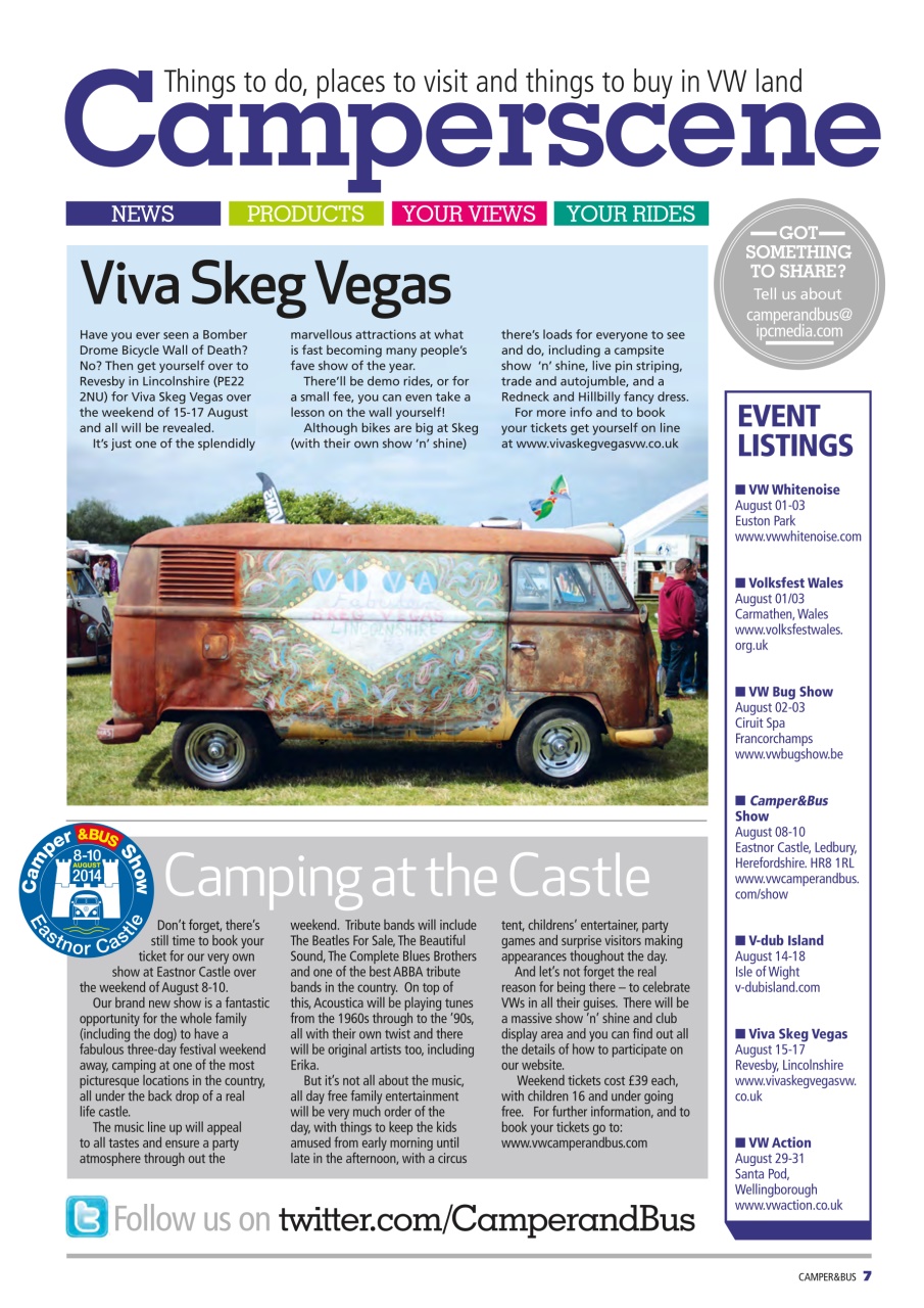 VW Camper Preview Pages