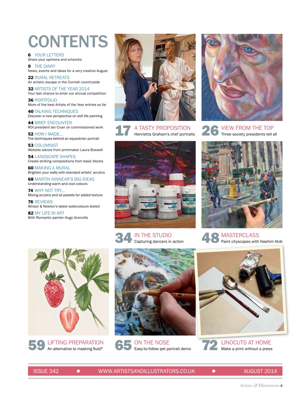 Artists & Illustrators Preview Pages