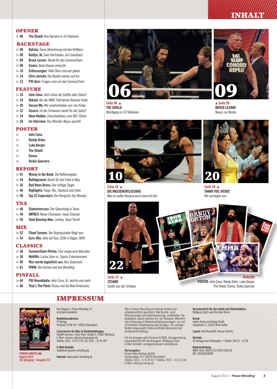 Power-Wrestling Preview Pages