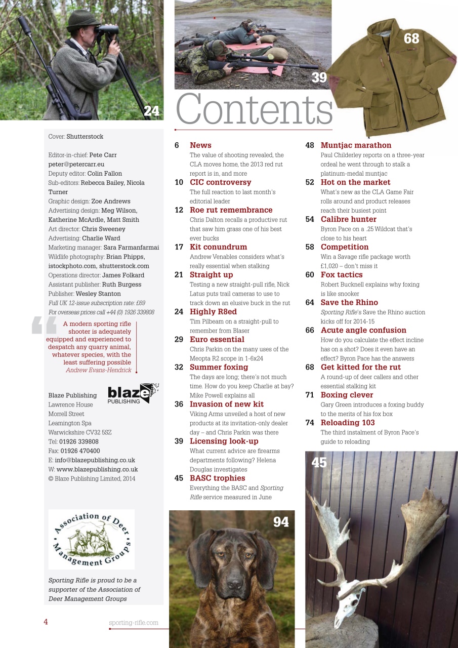 Sporting Rifle Preview Pages